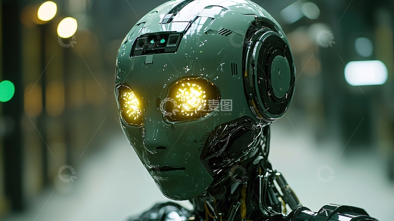 高清大图下载【趣麦麦图】未来感机器人