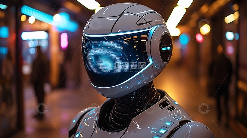 高清大图下载【趣麦麦图】未来科技感机器人