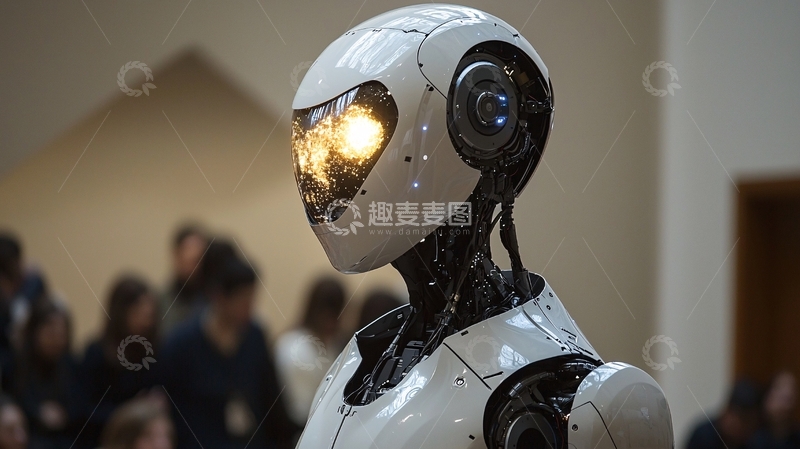 高清大图下载【趣麦麦图】未来感机器人