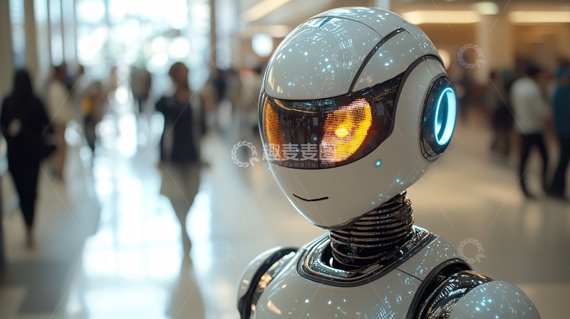 高清大图下载【趣麦麦图】未来科技感机器人