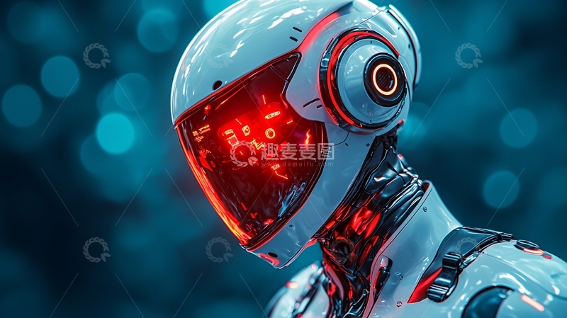 高清大图下载【趣麦麦图】未来科技感机器人