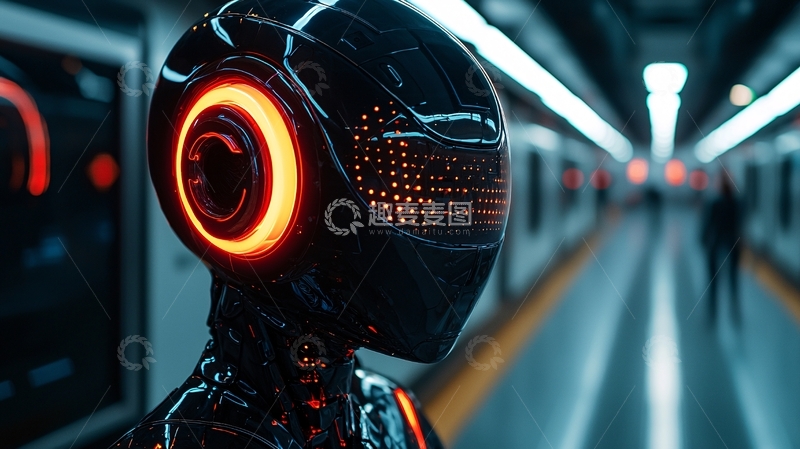 高清大图下载【趣麦麦图】未来科技感机器人