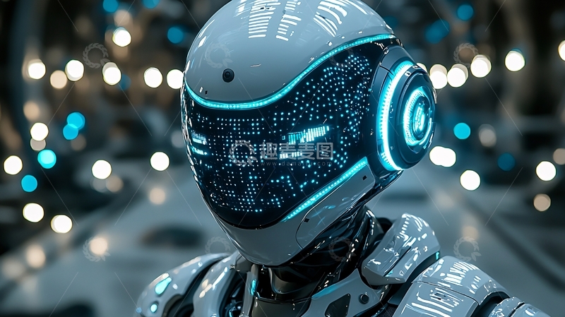 高清大图下载【趣麦麦图】未来科技感机器人