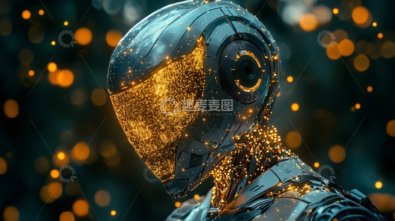 高清大图下载【趣麦麦图】未来科技感机器人