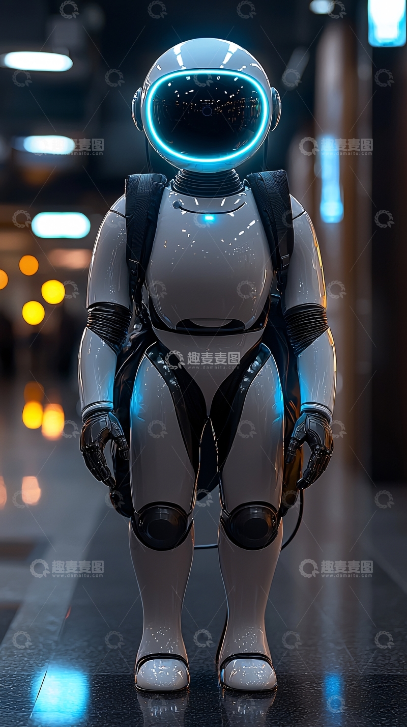 高清大图下载【趣麦麦图】未来机器人