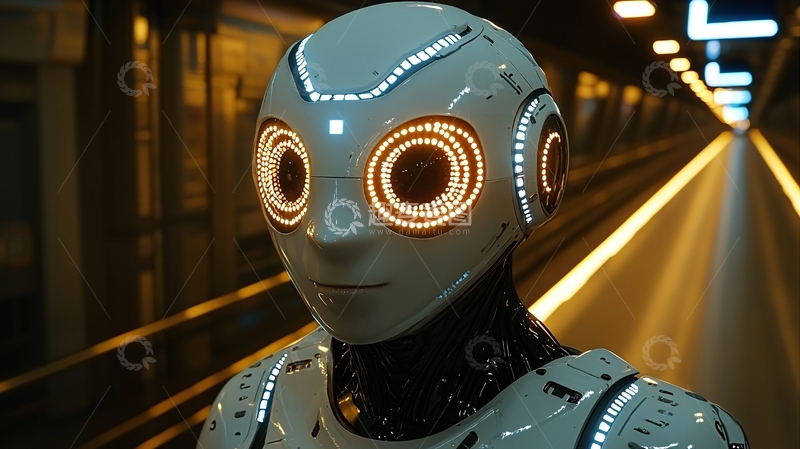 高清大图下载【趣麦麦图】未来感机器人