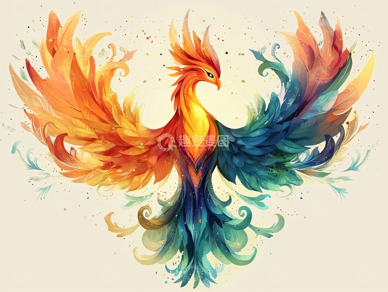 高清大图下载【趣麦麦图】火凤凰