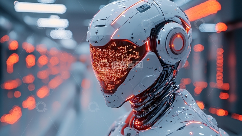 高清大图下载【趣麦麦图】未来科技感机器人