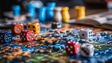 桌面游戏骰子拼图