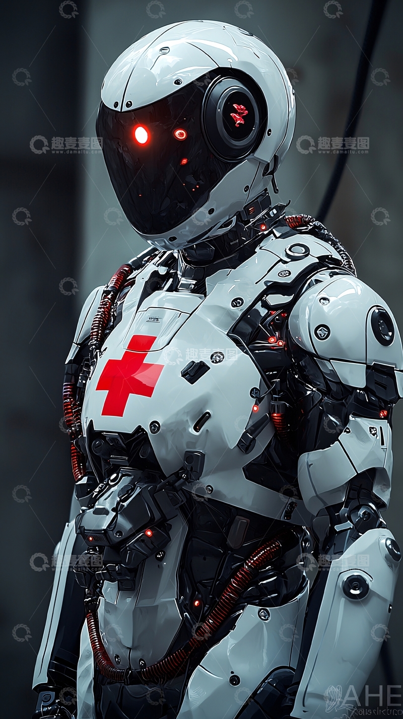 高清大图下载【趣麦麦图】医疗机器人