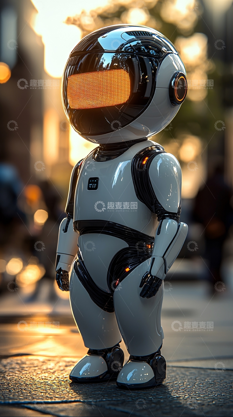 高清大图下载【趣麦麦图】小型可爱机器人