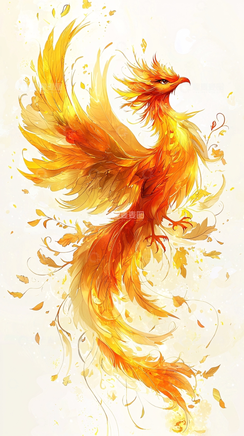 高清大图下载【趣麦麦图】火焰凤凰