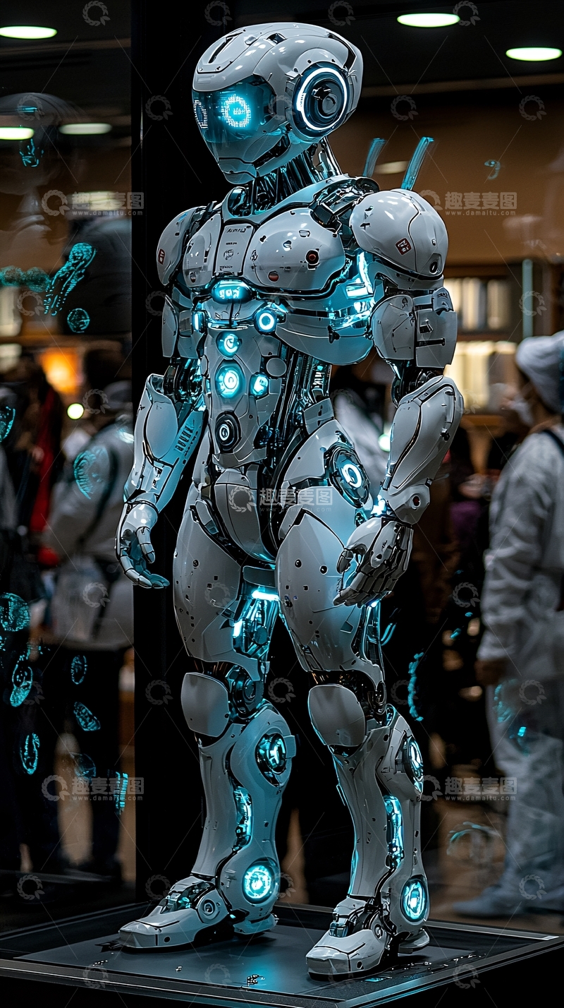 高清大图下载【趣麦麦图】未来科技感机器人