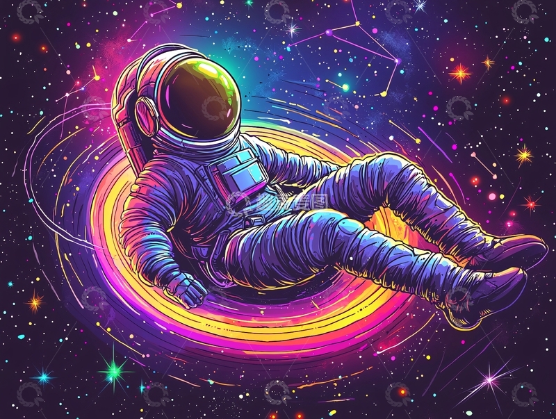 高清大图下载【趣麦麦图】太空宇航员