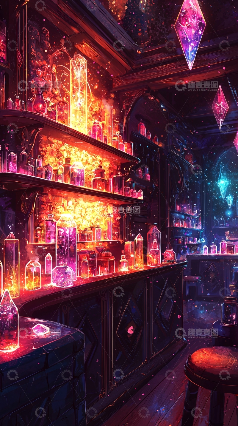 高清大图下载【趣麦麦图】魔法药剂店