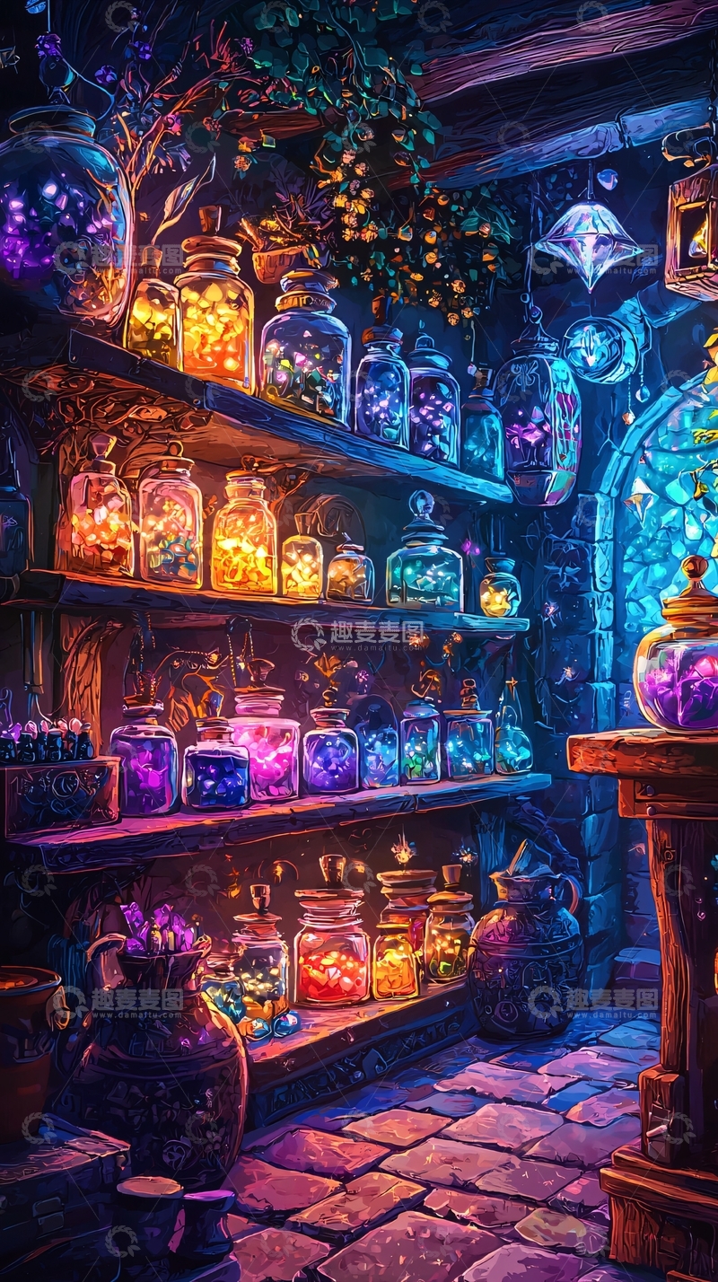 高清大图下载【趣麦麦图】魔法药剂店