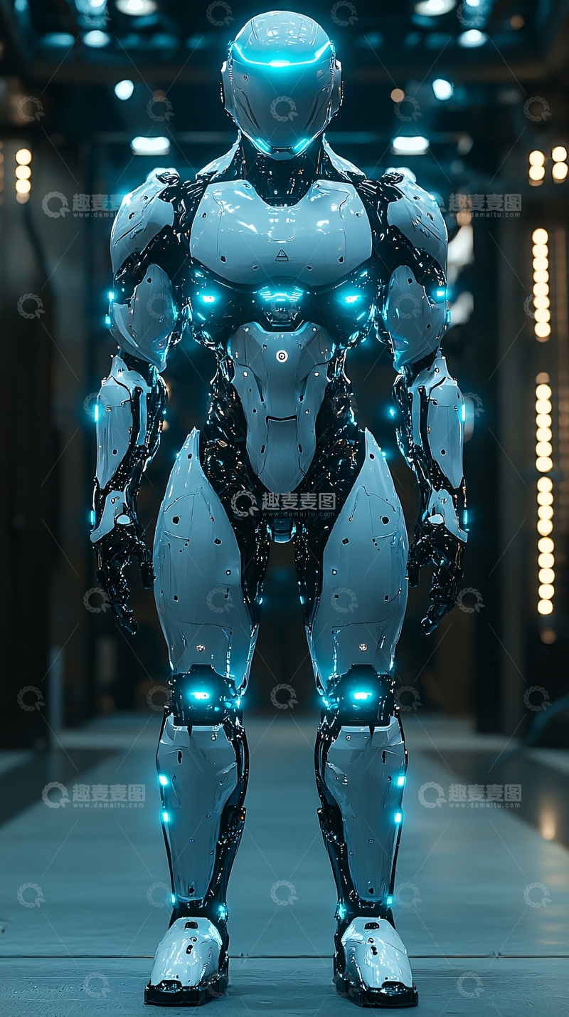 高清大图下载【趣麦麦图】科幻机器人全身照
