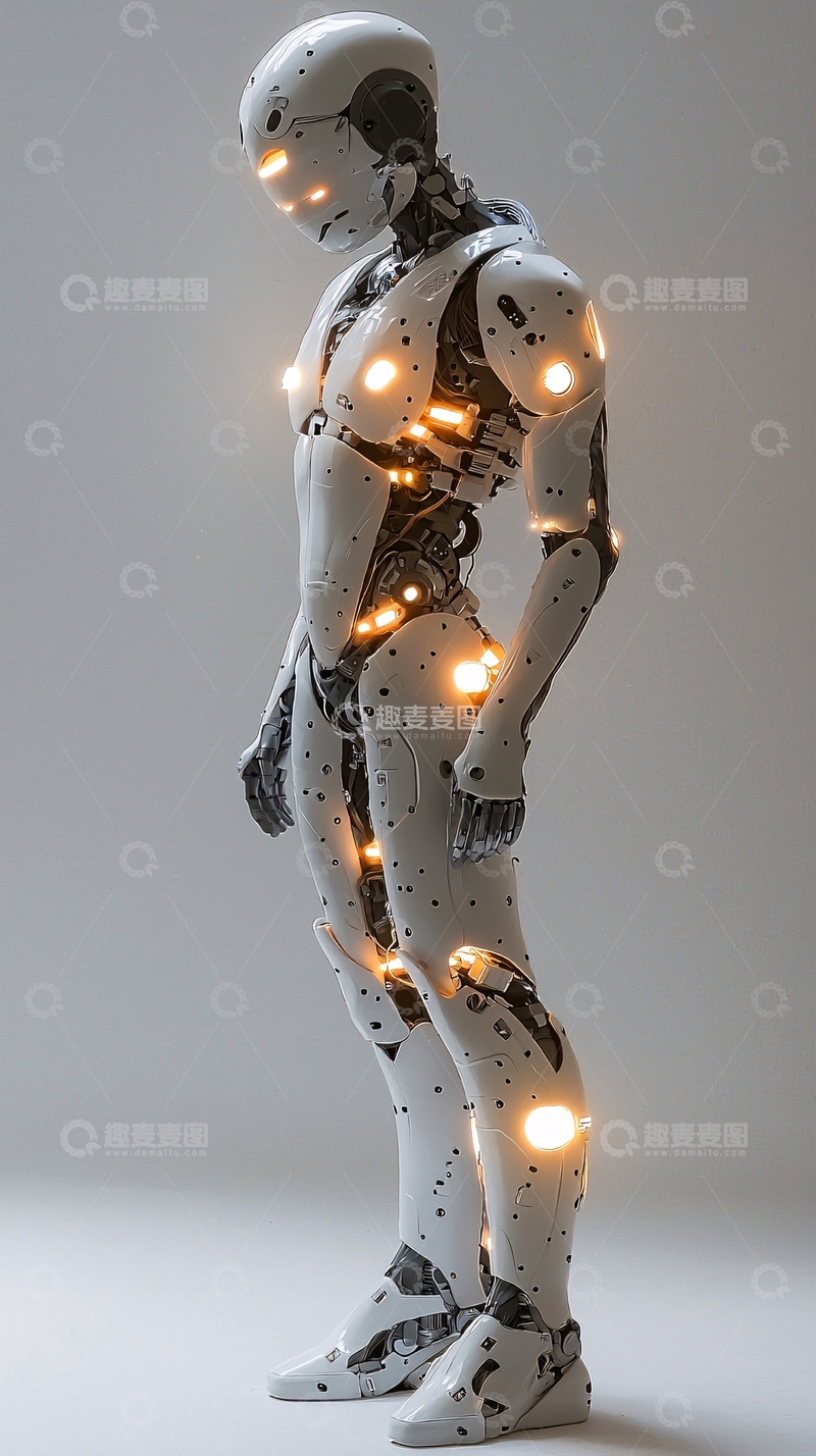 高清大图下载【趣麦麦图】未来感机器人