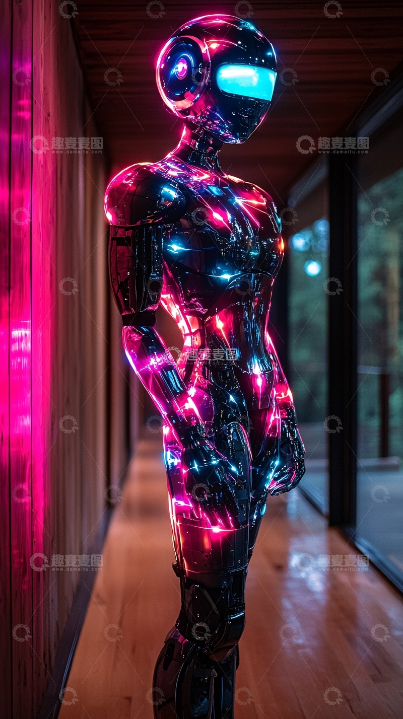 高清大图下载【趣麦麦图】科幻风格女性机器人