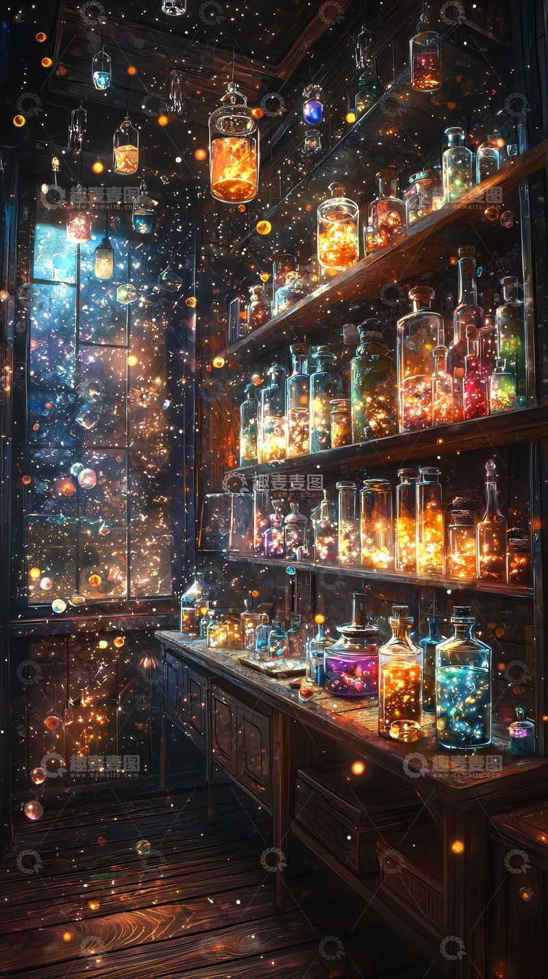 高清大图下载【趣麦麦图】魔法药剂室