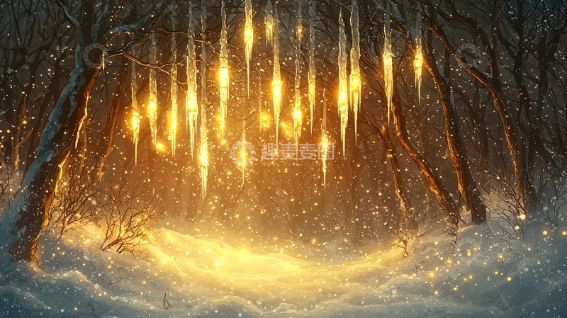 高清大图下载【趣麦麦图】冰雪森林