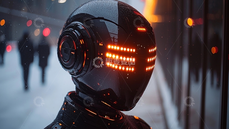 高清大图下载【趣麦麦图】未来科技感机器人