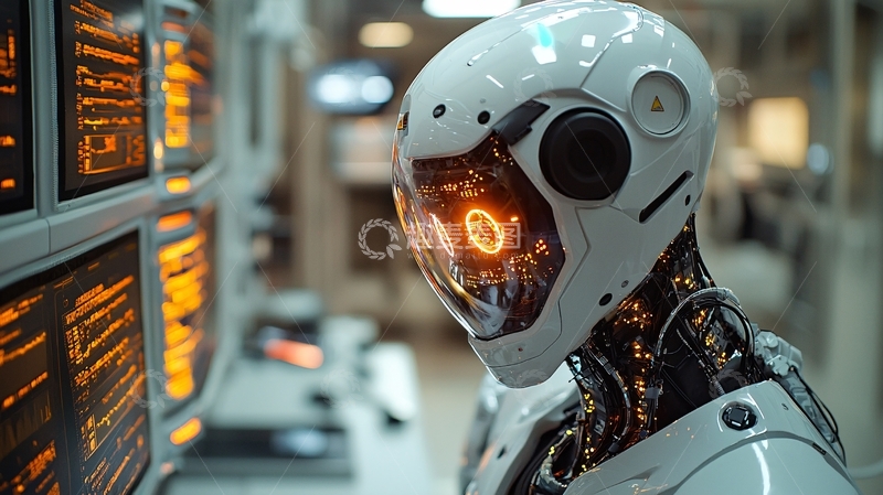 高清大图下载【趣麦麦图】未来科技感机器人