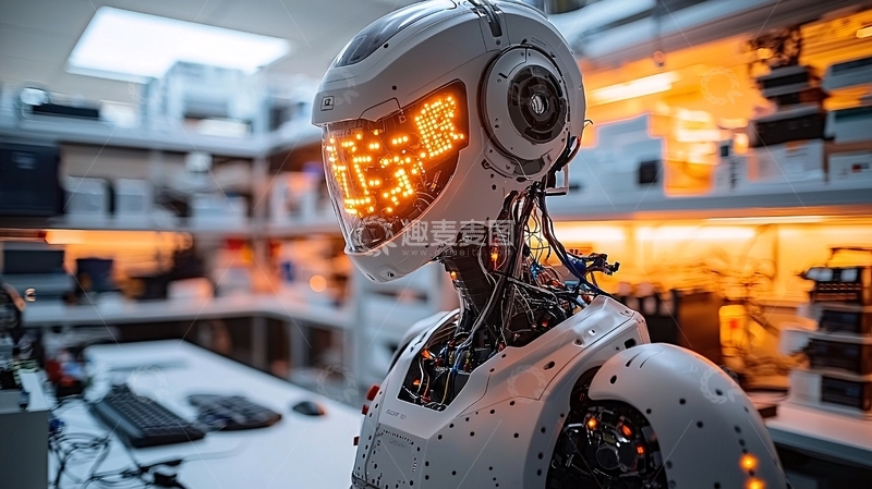 高清大图下载【趣麦麦图】未来感机器人
