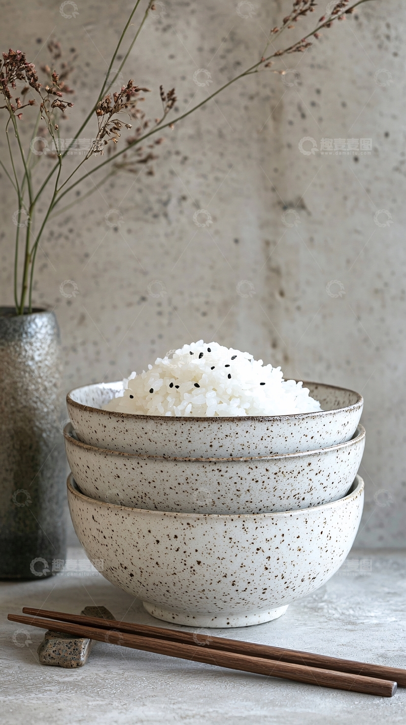 高清大图下载【趣麦麦图】日式米饭碗