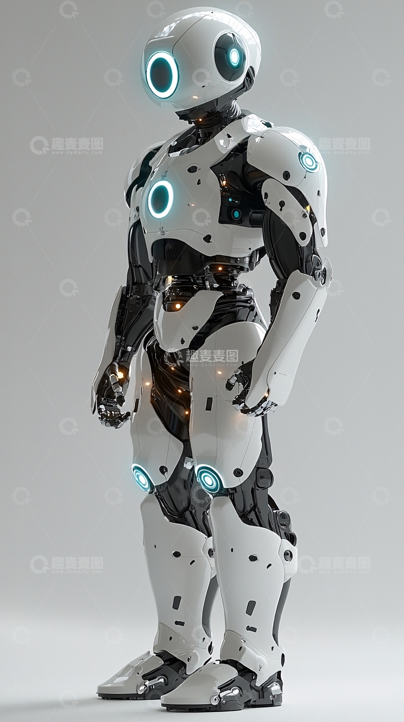 高清大图下载【趣麦麦图】未来感机器人