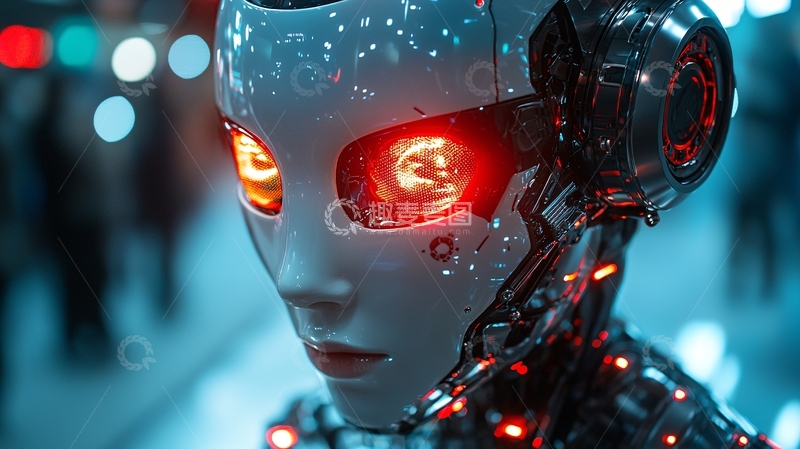 高清大图下载【趣麦麦图】未来感机器人