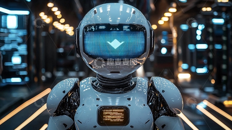 高清大图下载【趣麦麦图】未来感机器人