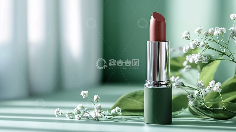高清大图下载【趣麦麦图】绿色系口红