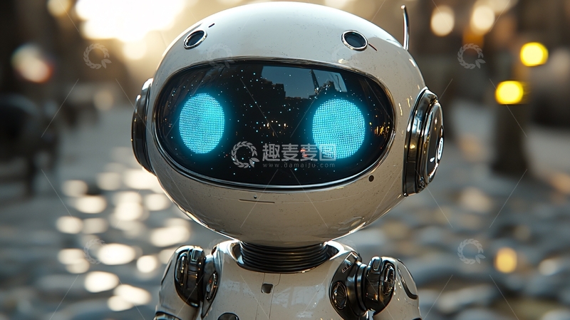 高清大图下载【趣麦麦图】可爱的小型机器人