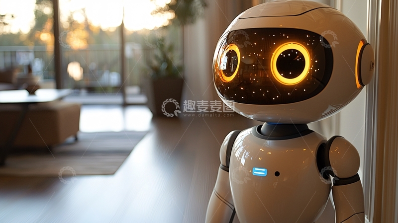 高清大图下载【趣麦麦图】家用智能机器人