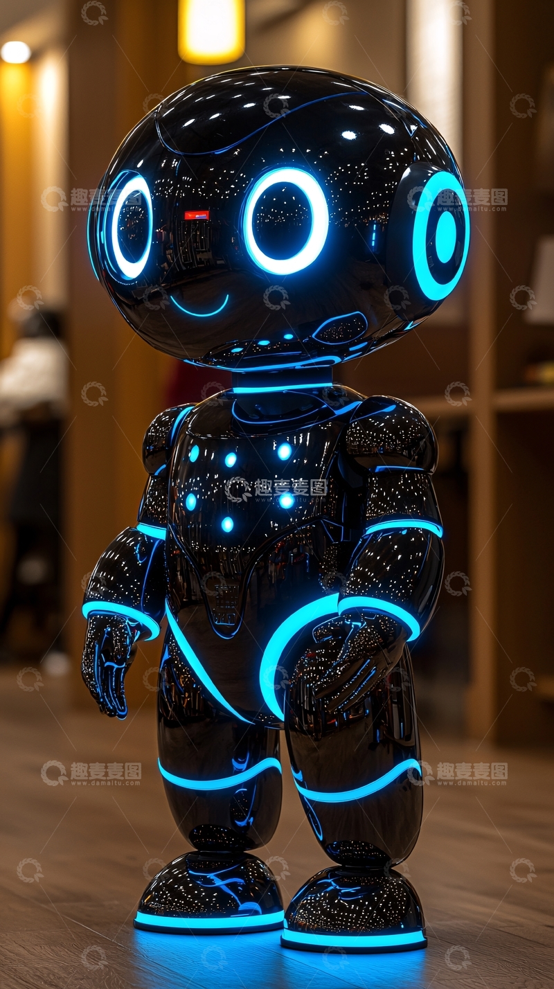 高清大图下载【趣麦麦图】黑科技酷炫机器人