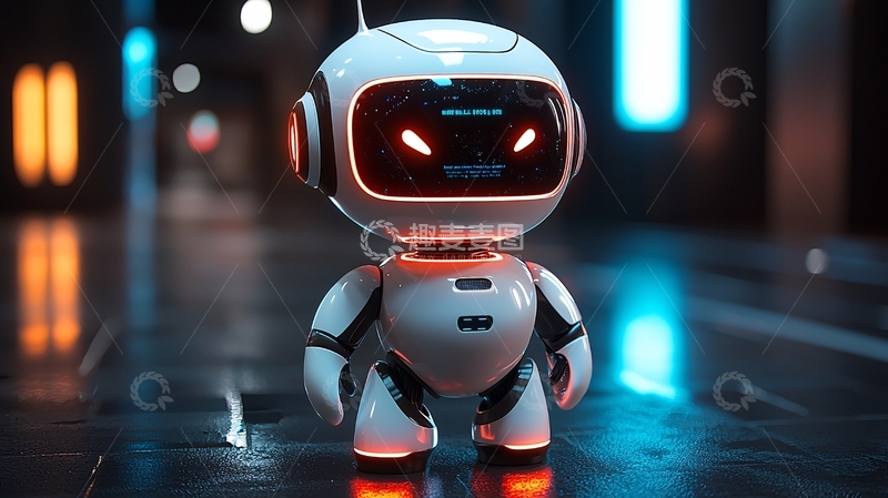 高清大图下载【趣麦麦图】酷炫科幻小机器人
