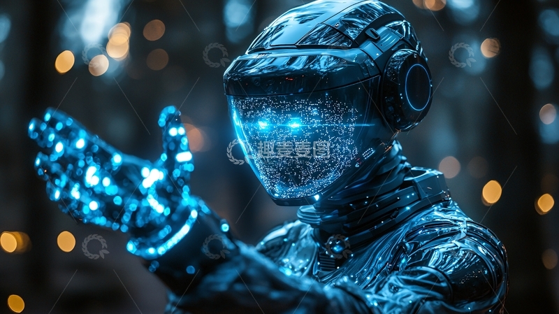 高清大图下载【趣麦麦图】未来科技感机器人