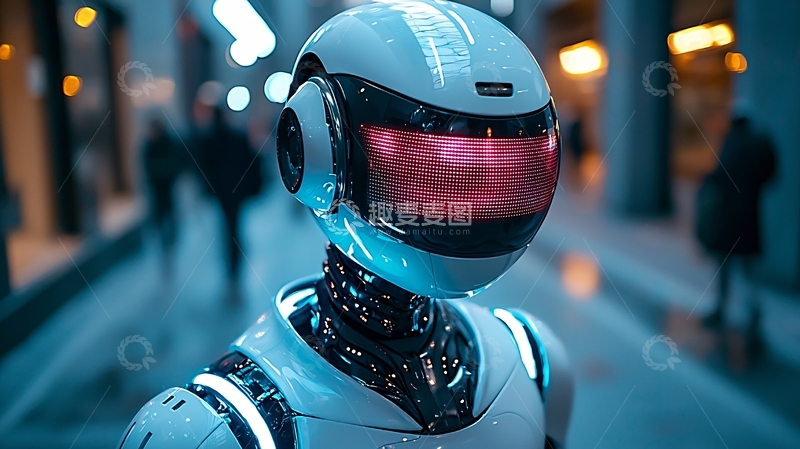 高清大图下载【趣麦麦图】未来科技感机器人