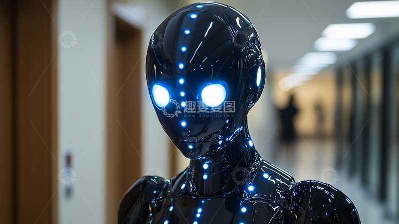 高清大图下载【趣麦麦图】未来感机器人