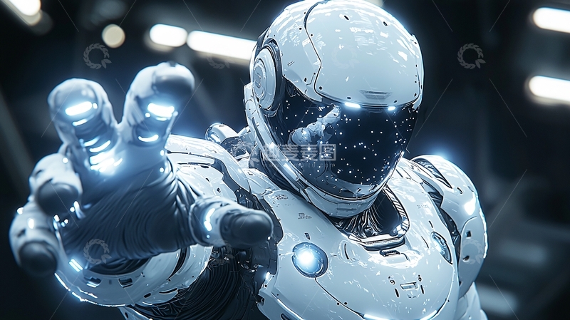 高清大图下载【趣麦麦图】未来科技感机器人