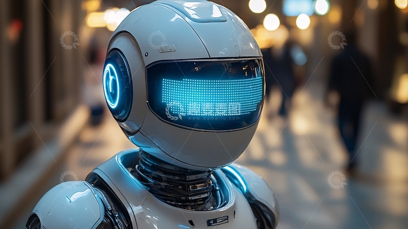 高清大图下载【趣麦麦图】未来科技感机器人