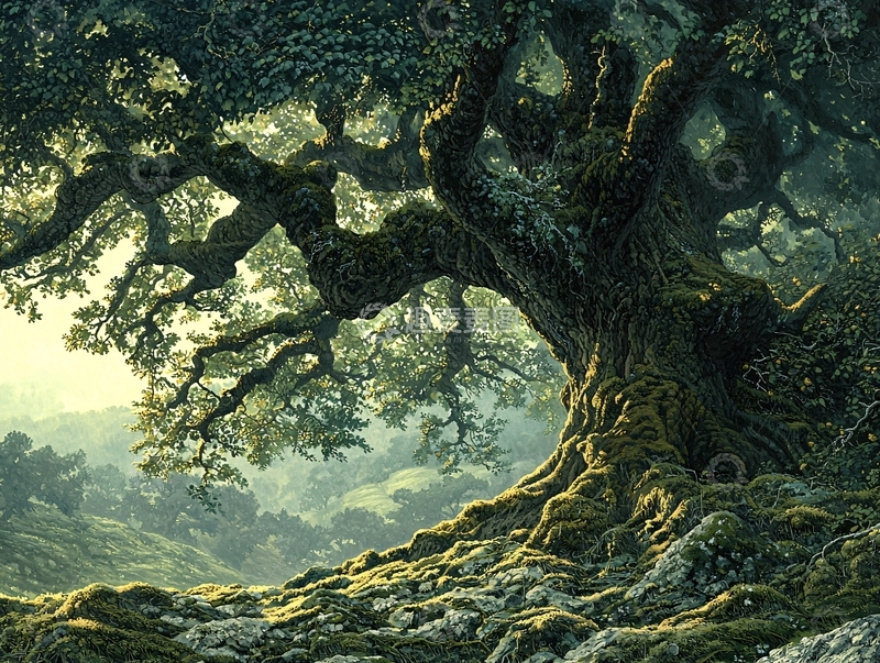 高清大图下载【趣麦麦图】古老巨树