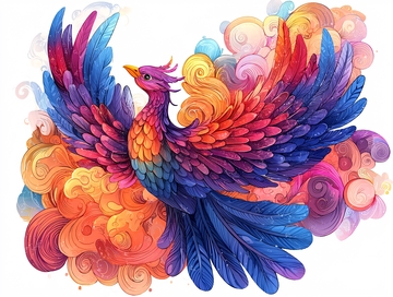 彩色凤凰