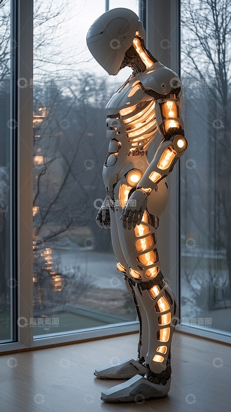 高清大图下载【趣麦麦图】未来感机器人