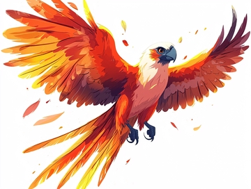 红羽鹦鹉飞翔