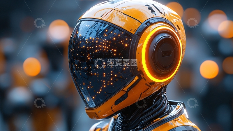 高清大图下载【趣麦麦图】未来科技感机器人