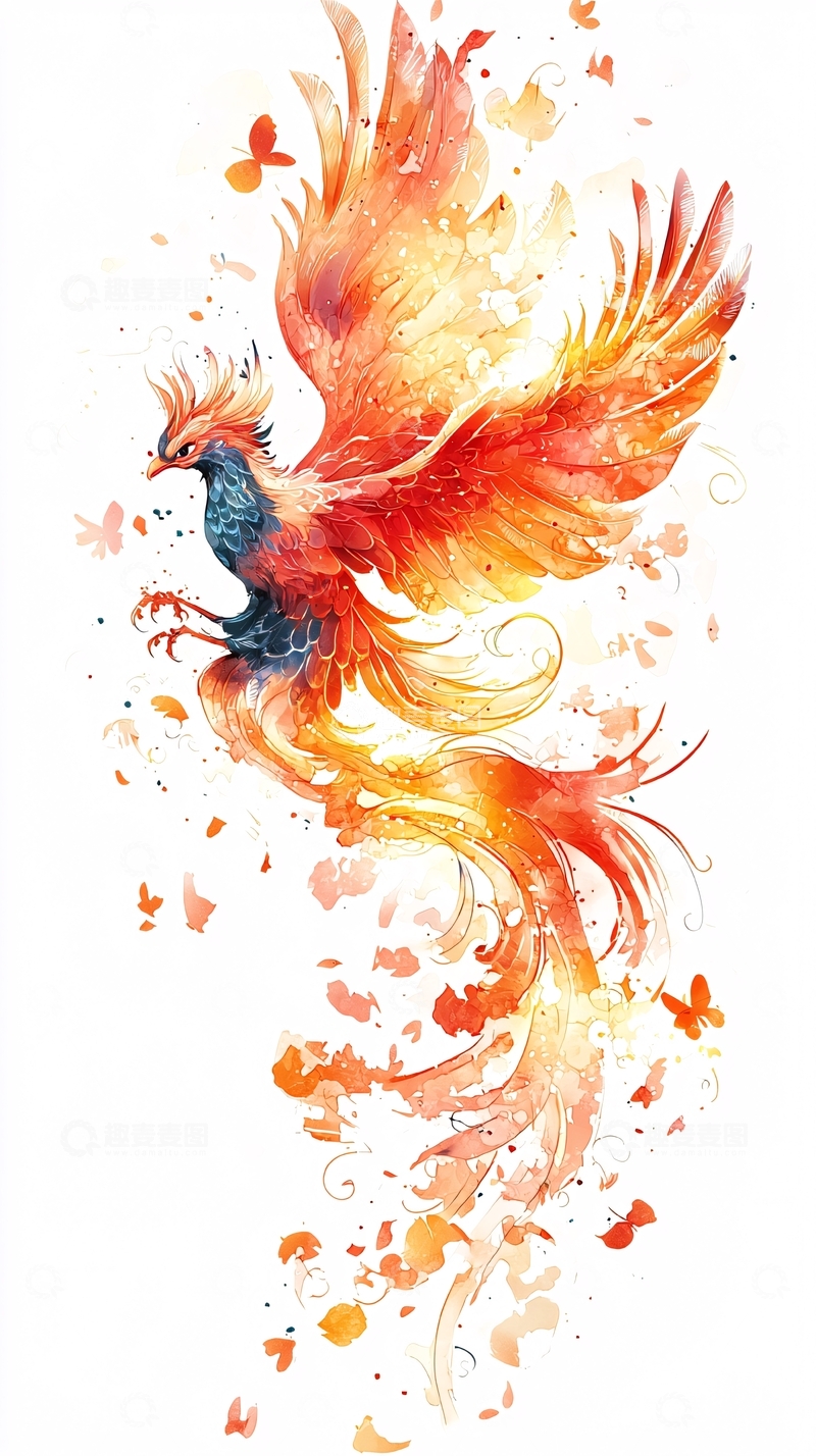 高清大图下载【趣麦麦图】浴火重生的凤凰