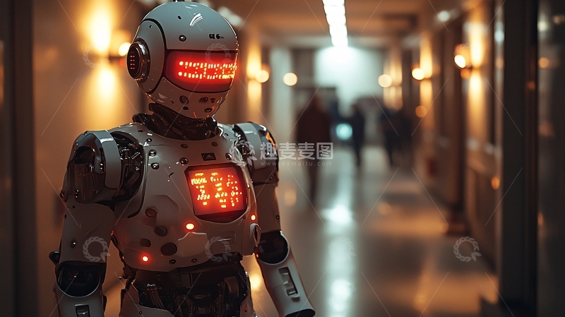 高清大图下载【趣麦麦图】未来科技感机器人