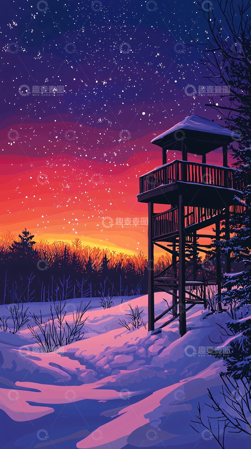 高清大图下载【趣麦麦图】童话夜晚